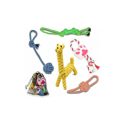 Giocattoli da masticare per dentizione, giocattolo interattivo in gomma, per cani di taglia piccola e media - Rio Direct