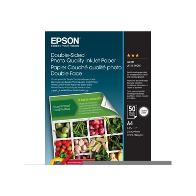 Double-Sided Photo Quality Inkjet Paper - A4 - 50 Sheets - Epson