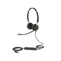 Jabra Biz 2400 II USB Duo CC Cuffia Padiglione auricolare Nero, Argento en oferta