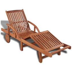 Lettino Prendisole Regolabile In 5 Posizioni Legno en oferta