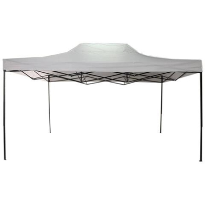 Rebecca Mobili Gazebo Richiudibile Bianco Metallo Con Custodia Campeggio Fiere Feste 3 X 4,5