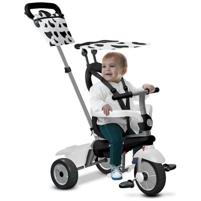 Triciclo Per Bambini 4 In 1 Bianco E Nero Vanilla