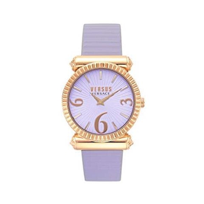 Von Versace Vsp1v0619 Republique - Orologio Da Donna Con Cinturino In Pelle Viola