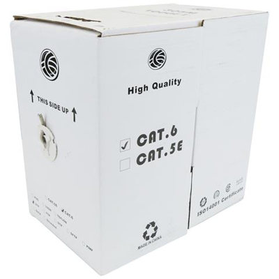 Bobina Utp Cat6 24awg Cavo Flessibile Grigio 305m