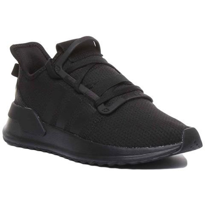 U path Run Mesh Trainers In Black Black For Men