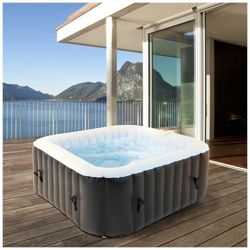 Piscina Idromassaggio Gonfiabile 4 Persone 600l Vasca Riscaldamento Da Esterno características