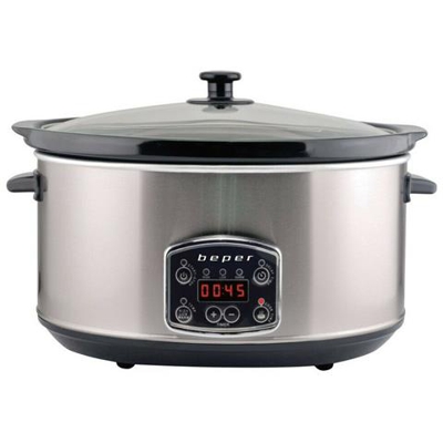Slow Cooker Pentola Per La Cottura Lenta 4,5 Ltri In Ceramica 3 Cotture