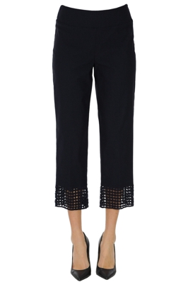 Cropped jersey trousers