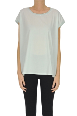 Flared cotton t-shirt