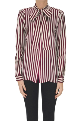Striped silk shirt