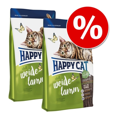 Set risparmio! 2 x Happy Cat - Indoor Manzo delle Prealpi (2 x 4 kg)