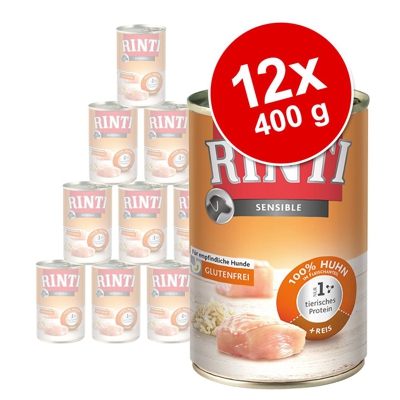 RINTI Sensible 12 x 400 g - Anatra & Patate con Fegato di Pollo - NUOVO!