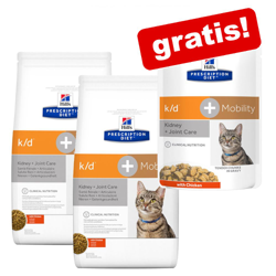 2 x 5 kg Hill's Prescription Diet k/d + 12 x 85 g umido abbinato gratis! - secco k/d Kidney Care + umido k/d Kidney Care Salmone en oferta