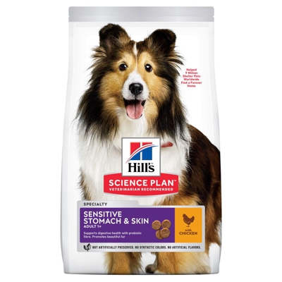 Hill's Science Plan Adult 1+ Sensitive Stomach & Skin Medium con Pollo - Set %: 2 x 14 kg