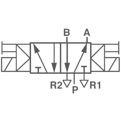 Norgren Valvola pneumatica ad azionamento meccanico V50A511A-A213A 24 V/DC Materiale cassa Alluminio Materiale sig NBR
