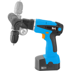 Work Men - WORKMEN WMPRT18-360BM - Trapano avvitatore senza filo con testa girevole a 360à, batteria Li-ion 18V 1,2Ah en oferta