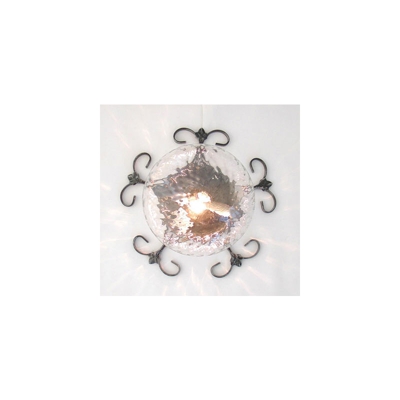 Cruccolini - Plafoniera lampada applique edera cm35 colore nero argento