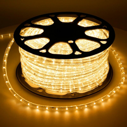 ECD Germany Tubo Luminoso LED 50m 58W Tubo Flessibile Corda 36 LED/m CA 220-240V Giallo Strisce LED Natale per Interno Esterno IP44 3886 Lumen Catena en oferta