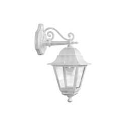LANTERNA DA GIARDINO BIANCO 'CHIC bassa' LAMPADA LAMPIONE A MURO - Papillon en oferta