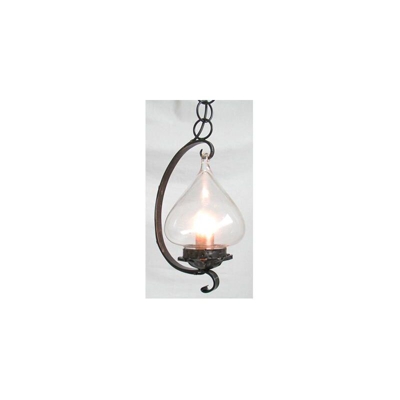 Cruccolini - Lampadario gancio in ferro battuto lampade lampione applique lanterna