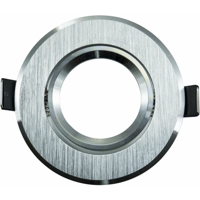 Portafaretto a incasso rotondo grigio orientabile a molla controsoffitto LM-1607