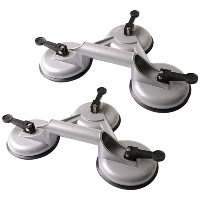 ProPlus Ventose Triple a Vuoto per Sollevamento 2 pz Alluminio