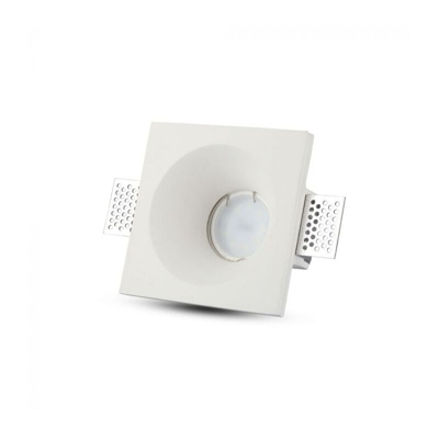 V-TAC VT-859SQ portafaretto incasso scomparsa quadrato gesso GU10 - SKU 3696