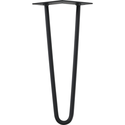 Hairpin Leg Gambe per tavolo robuste in un set di 4 d´acciaio - nero - 40cm - 2 barre características