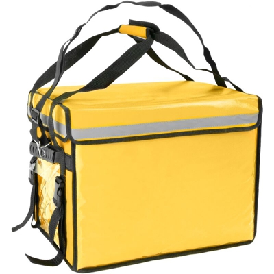 CityBAG - Borsa isotermica 50 x 39 x 39 cm gialla per la consegna di ordini alimentari da moto e bicicletta