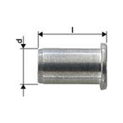 Norma Dado Cieco Alu Testa Piatta M5X7X11,5 Gesipa (A 1000)