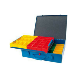 FP - Armadietto Metallico 48 Scatole Di Plastica Intercambiabili, Dimensioni: 440 X 330 X 100 Mm en oferta