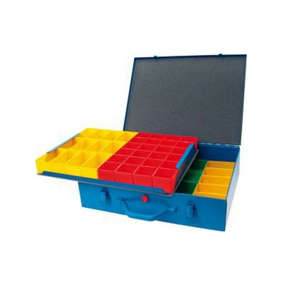 FP - Armadietto Metallico 48 Scatole Di Plastica Intercambiabili, Dimensioni: 440 X 330 X 100 Mm