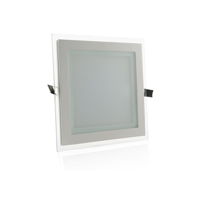 Downlight LED Piazza LED con Il Vetro 200X200Mm 18W 1500Lm 30.000H | Bianco Caldo (HO-MB02-18W-CW)