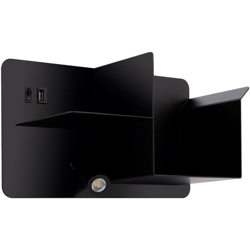 Applique LED Agna Nero Alluminio - Sklum precio
