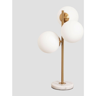 Lampada da tavolo Uvol Marmo Dorato - Sklum