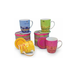 Tazza Mug con Sottotazza Colours precio