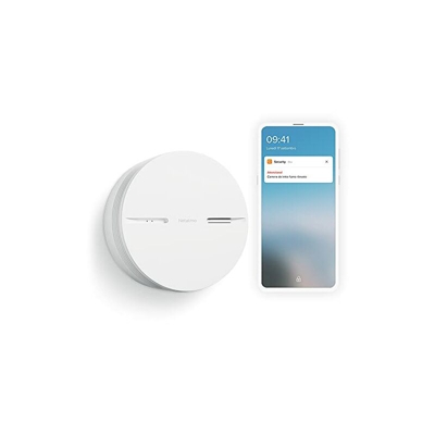 Rilevatore di Fumo Intelligente, Batteria di 10 Anni di Autonomia, Allarme Fumo, Controlli Automatici, Prodotto Autonomo, EN14604 Certificazione,