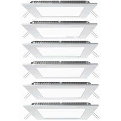 Etc-shop - Set di 6 pannello plafoniere LED griglia lampadario Parete bianco neutro en oferta