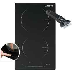 Piano Cottura Elettrico a Induzione Doppia Piastra 3500 W - Arebos en oferta