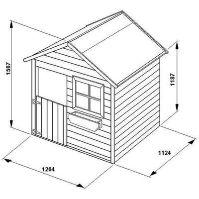 Milani Home - TRILLI - casetta in legno per bambini