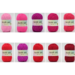 10 pezzi di filo acrilico pantofole lavorate a mano in lana gruppo di colori 3 en oferta