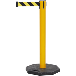 Beliani - Colonna di sicurezza in acciaio inox giallo precio