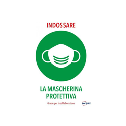 Avery Confezione 2 Etichette Adesive Prestampate Indossare la Mascherina precio