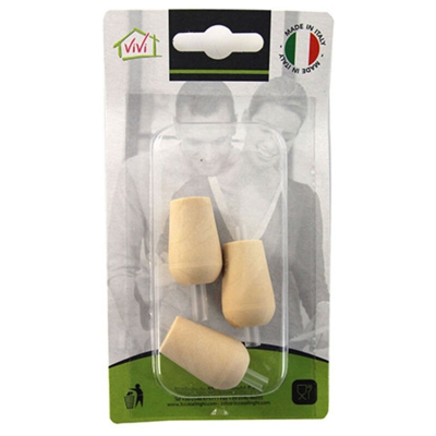 3c Casa - 3 Tappi Dosatori in legno Vivi