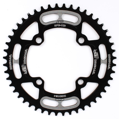 Catena della bici Corona 104BCD Mountain Bike singolo anello Disco limitare largo Corona 44T / 46T / 48T / 50T / 52T