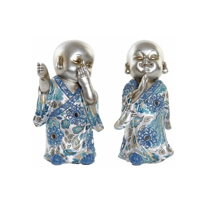 Statua Decorativa Resina Frate (2 pcs) (8 x 7 x 13 cm) - Dekodonia