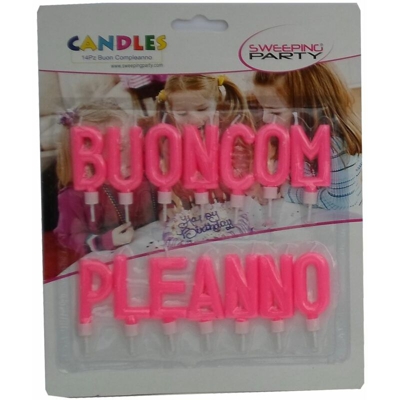 Bighouse It - CANDELINA BUON COMPLEANNO ROSA