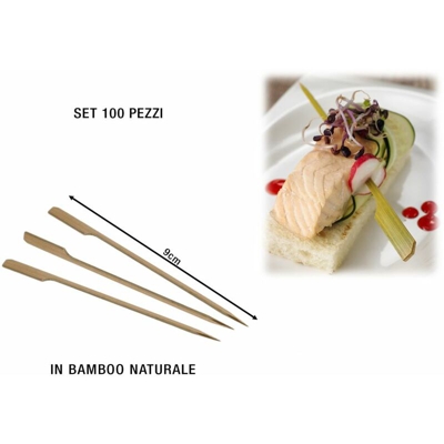 Spade In Bamboo Cm.9 Set 100 Pz.