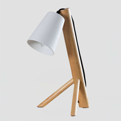 Lampada da tavolo in porcellana e legno di fary NATURAL Legno - Sklum precio