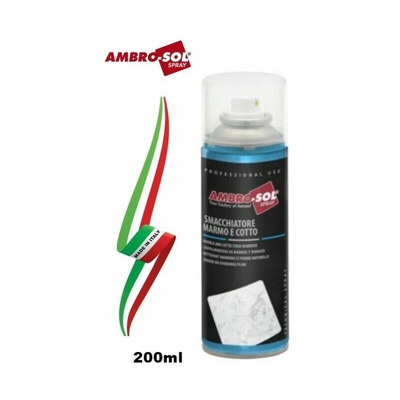 SMACCHIATORE SPRAY 200ml PER MARMO COTTO E PIETRE NATURALI ' ' ITALY - Ambro-sol